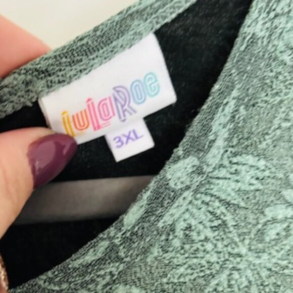 LuLaRoe floral plus size cap sleeve dress with pockets size 3X - Picture 4 of 6